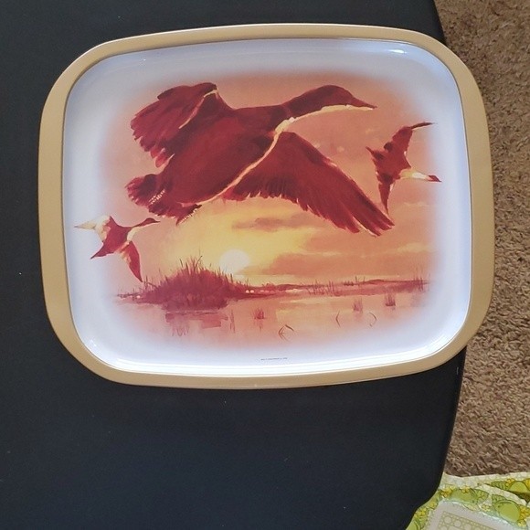 1950s - 1970s Vintage Duck Metal Trays - Picture 4 of 8